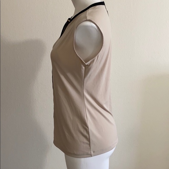 CALVIN KLEIN Black and Tan top size Small - Picture 2 of 9